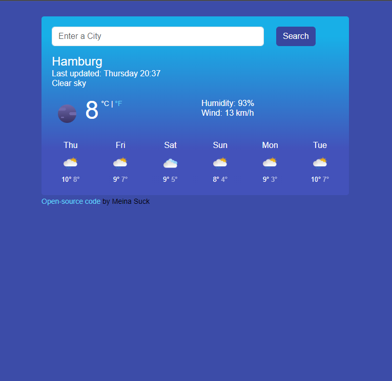 Weather App preview